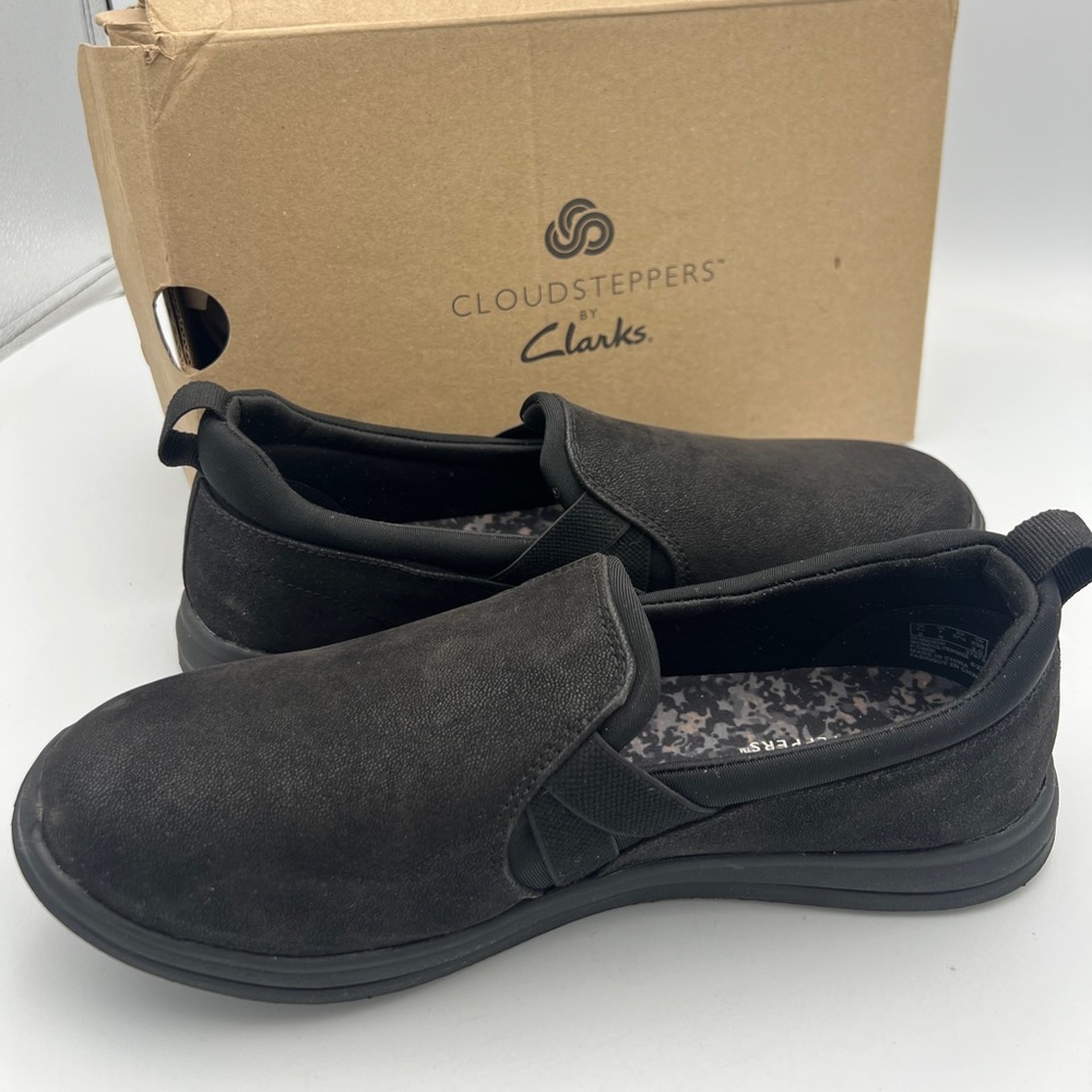 Clarks CLOUD STEPPERS Breeze Bali Women’s Size 7W EU 37.5 Black. Comfort Shoe